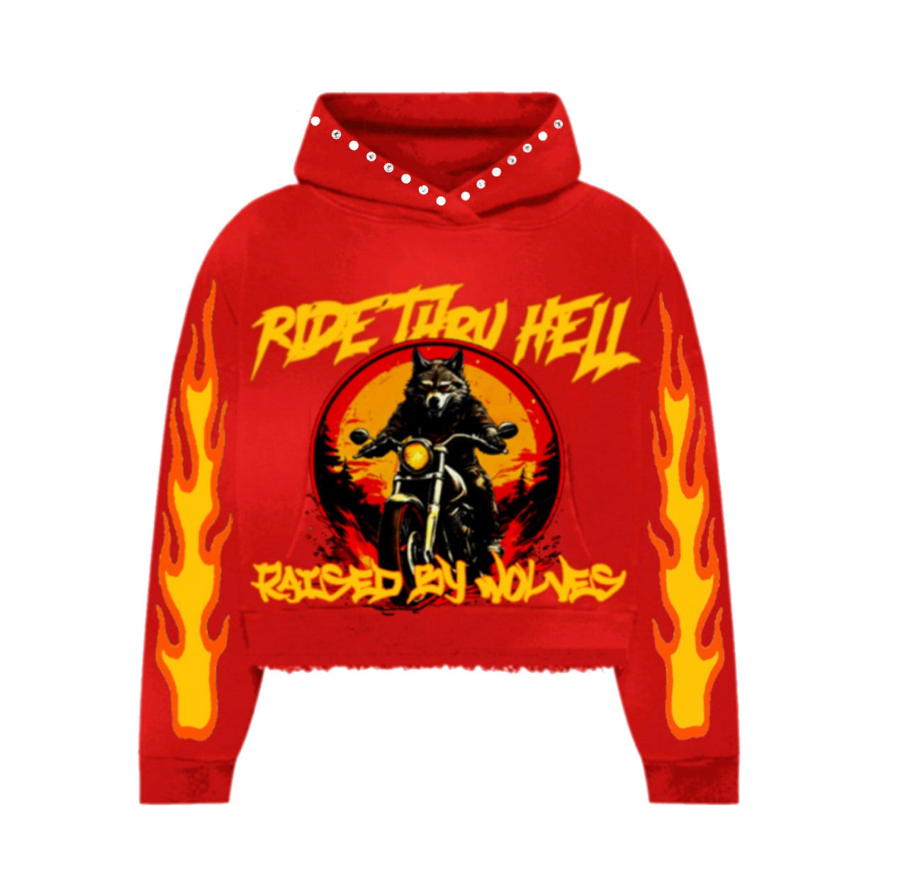 Raised by Wolves Hoodie - Red